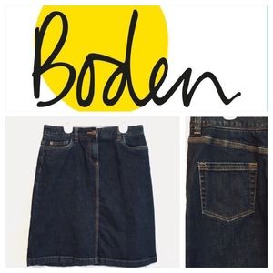 Boden dark blue jean shirt 6